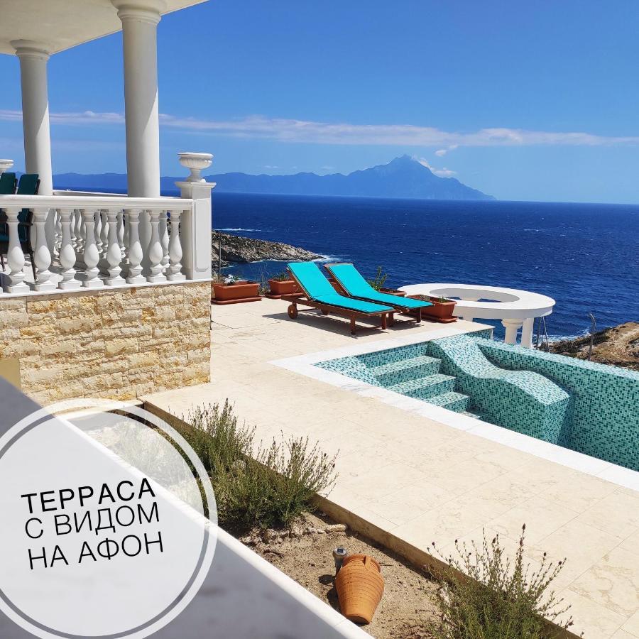 Villa Ulyana Kriaritsi - Athos Sea View & Spa Exterior photo