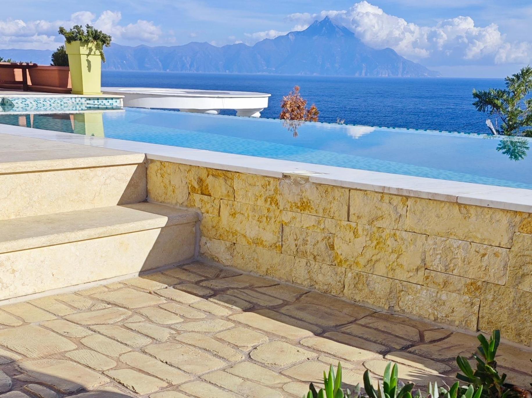 Villa Ulyana Kriaritsi - Athos Sea View & Spa Exterior photo
